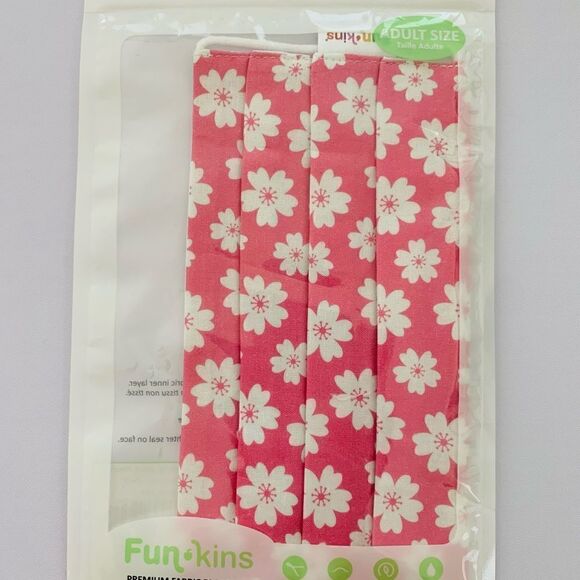 Reusable Cloth Face Masks for Adult - Pleated with Adjustable, Comfort-Fit - Picture 1 of 2